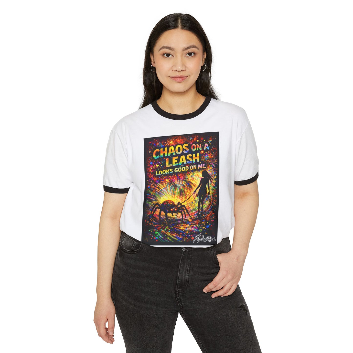 Chaos on a Leash Ringer Tee