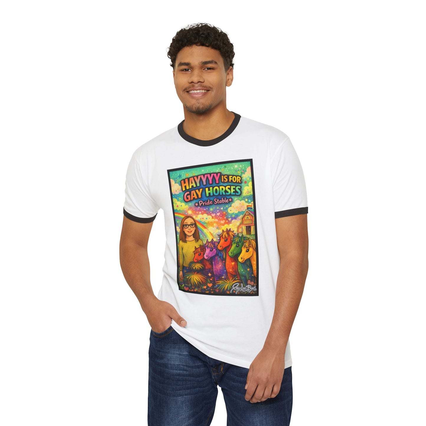 Hayyyy! It's for Gay Horses Pride Tee
