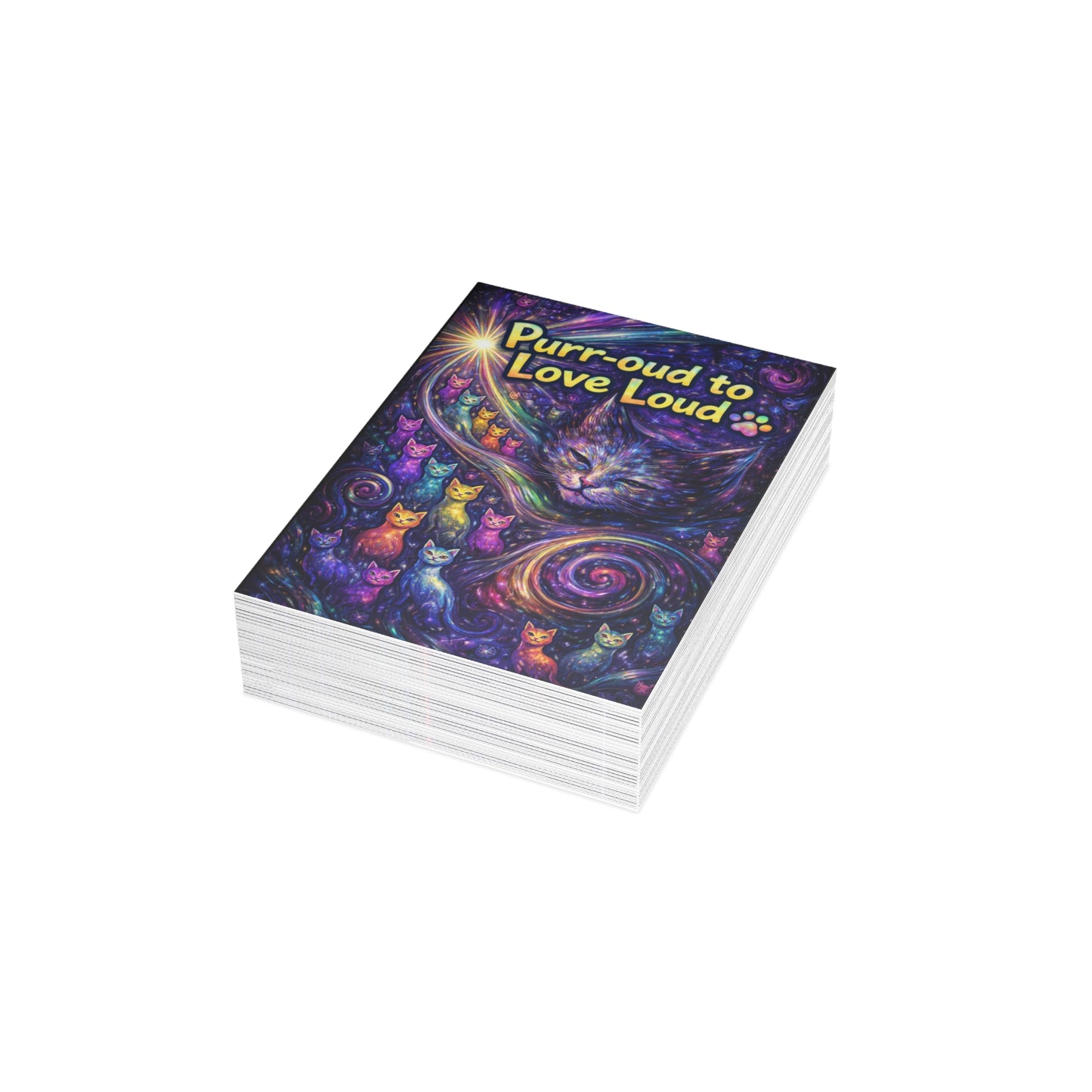 "Purr-oud to Love Loud"Art Card