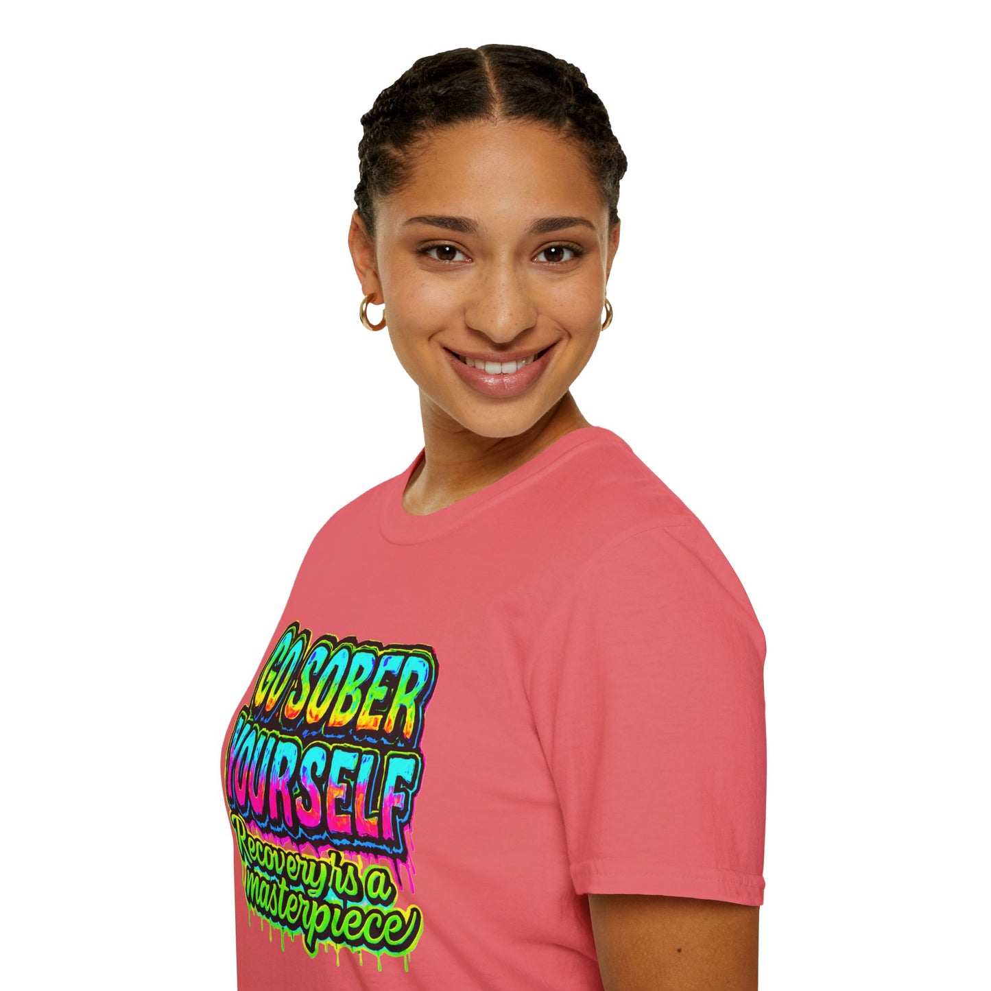 Go Sober Yourself Tee "Recovery Is a Masterpiece"