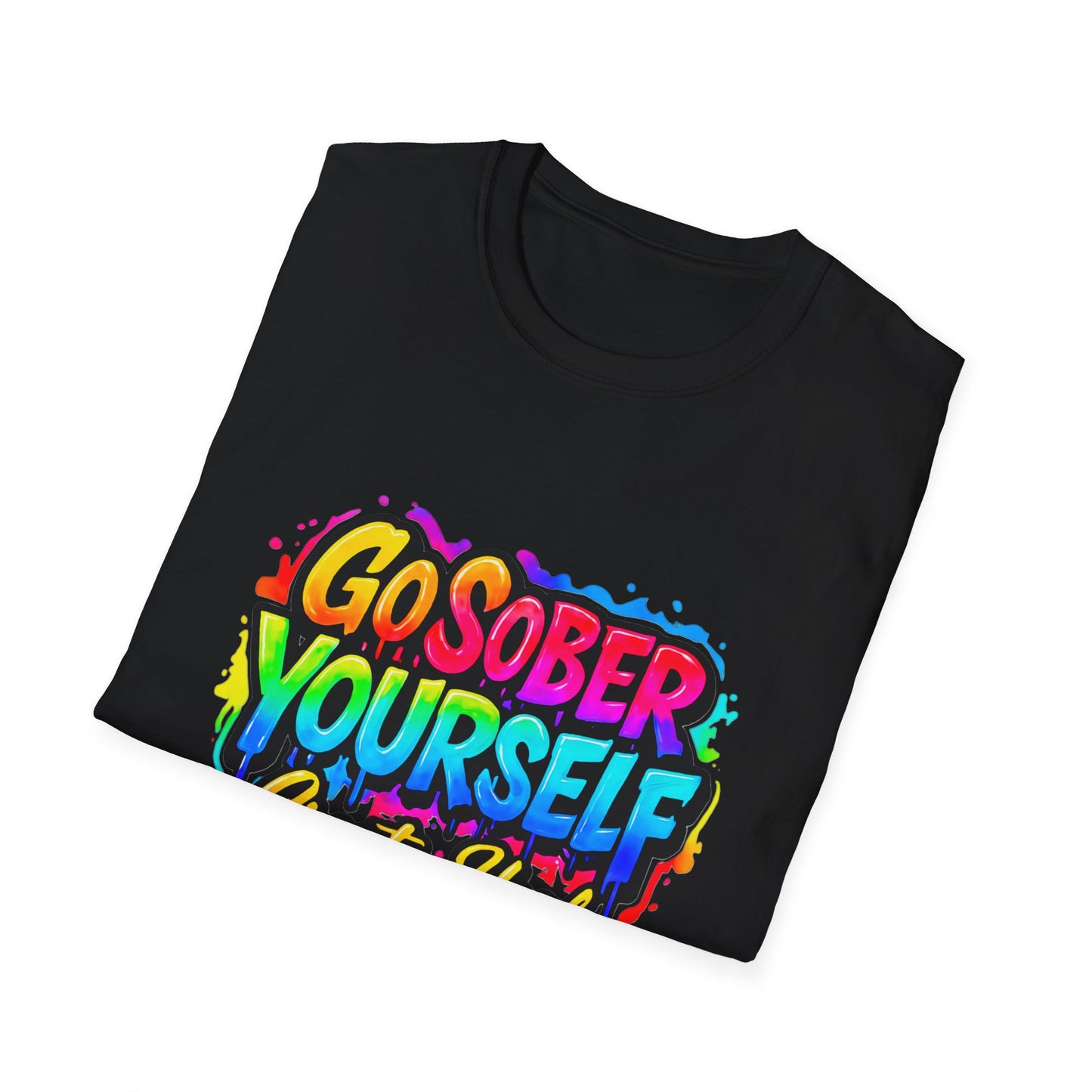 Go Sober Yourself Tee "Create Heal Repeat"