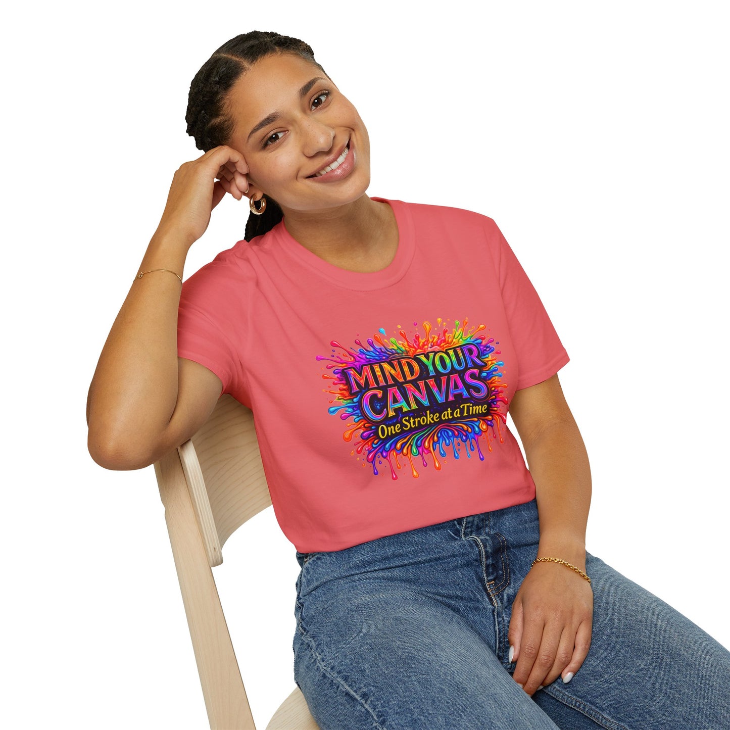 Mind Your Canvas Tee "One Stroke at a Time”