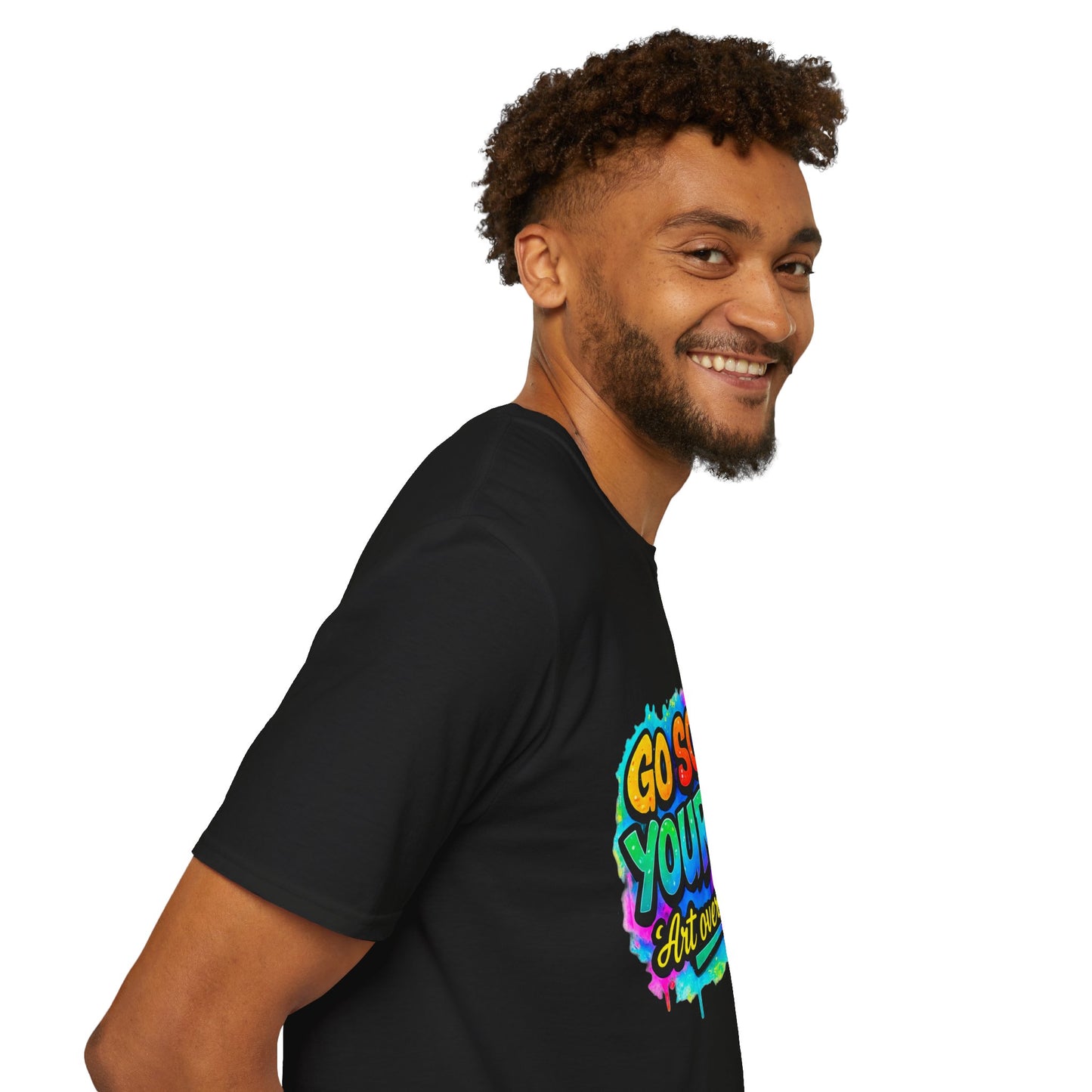 Go Sober Yourself Tee ("Art over addiction")