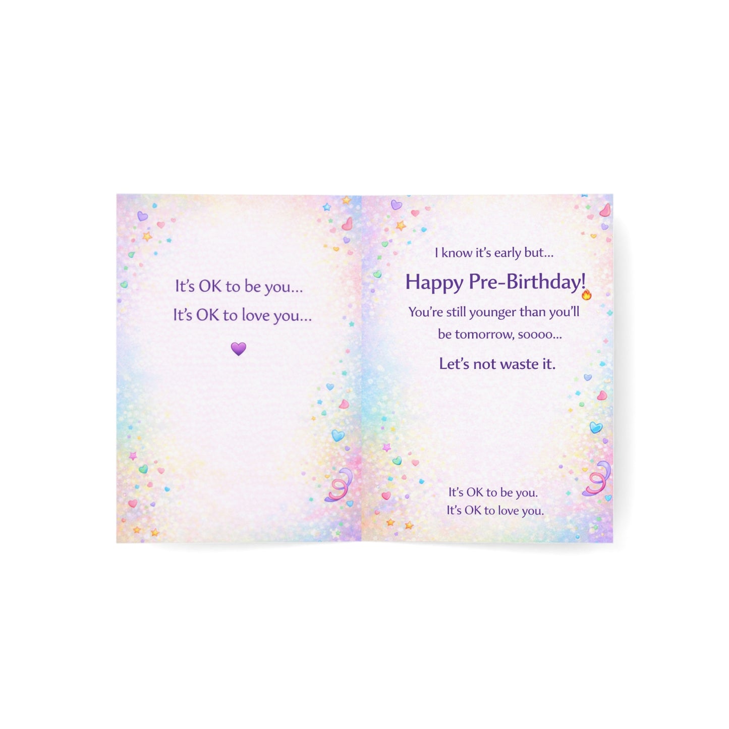 "Happy B-Day... Wait How Old?!" Art Card