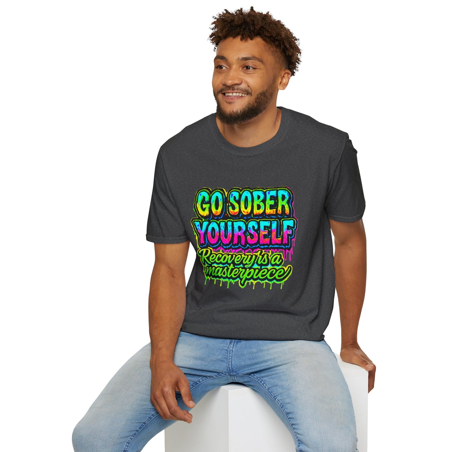 Go Sober Yourself Tee "Recovery Is a Masterpiece"
