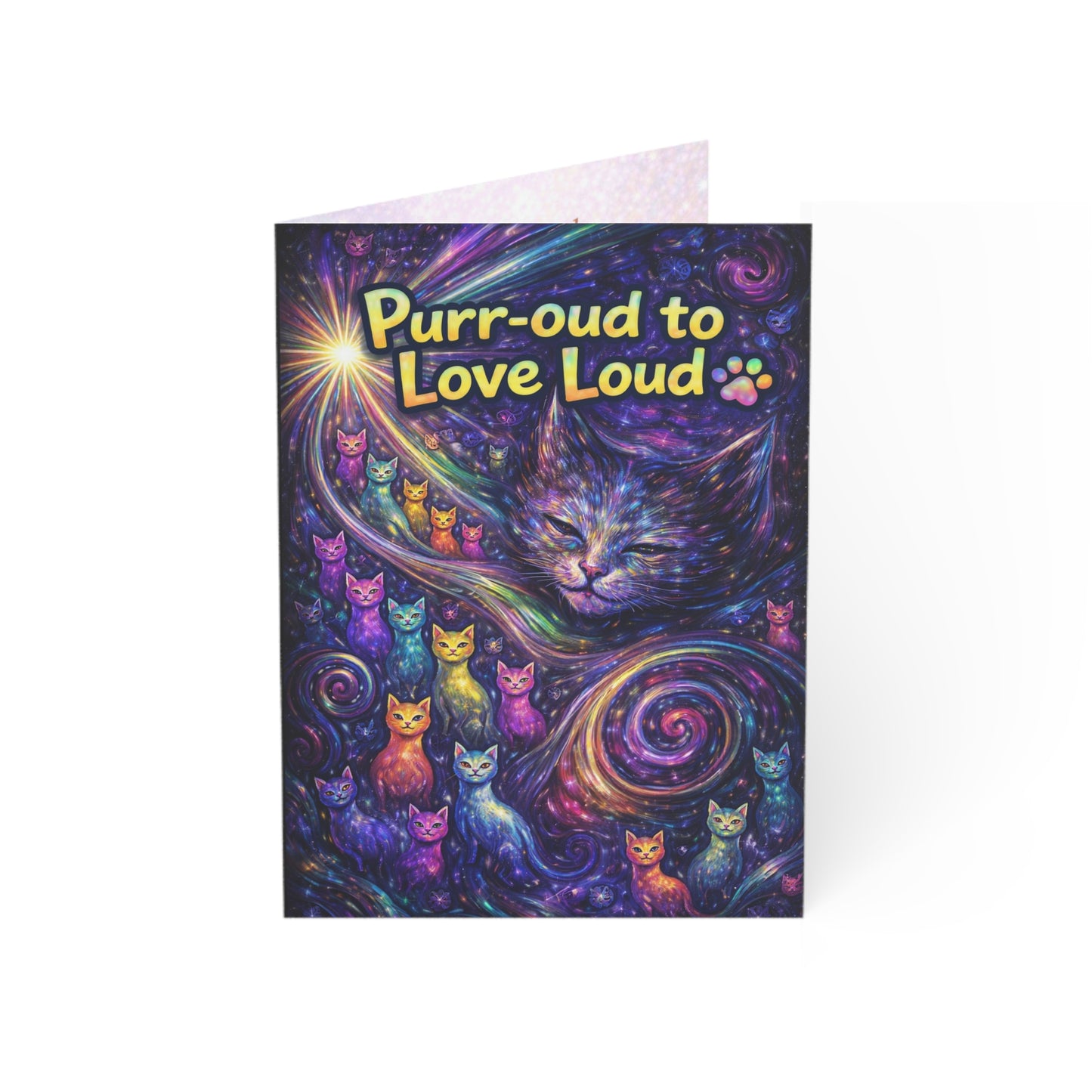 "Purr-oud to Love Loud"Art Card