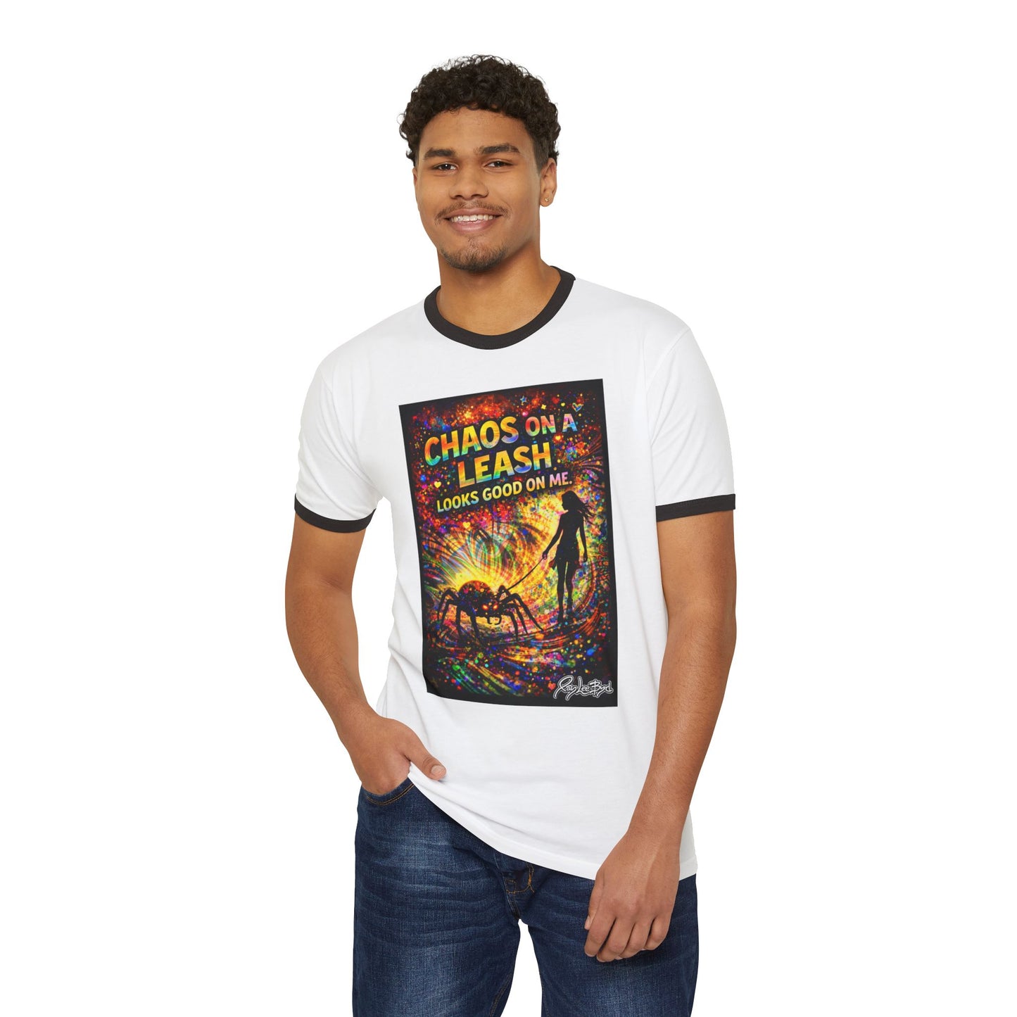 Chaos on a Leash Ringer Tee