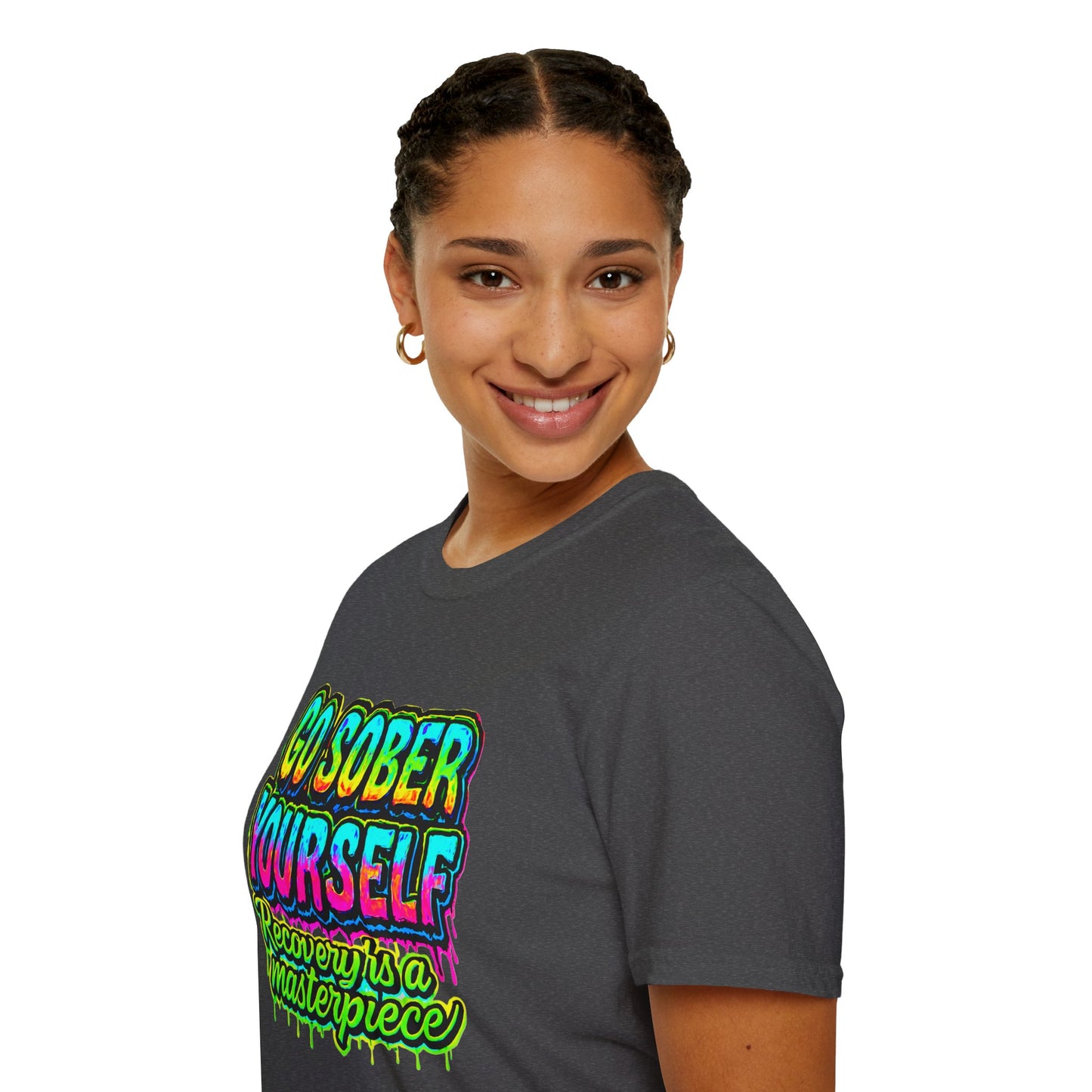Go Sober Yourself Tee "Recovery Is a Masterpiece"
