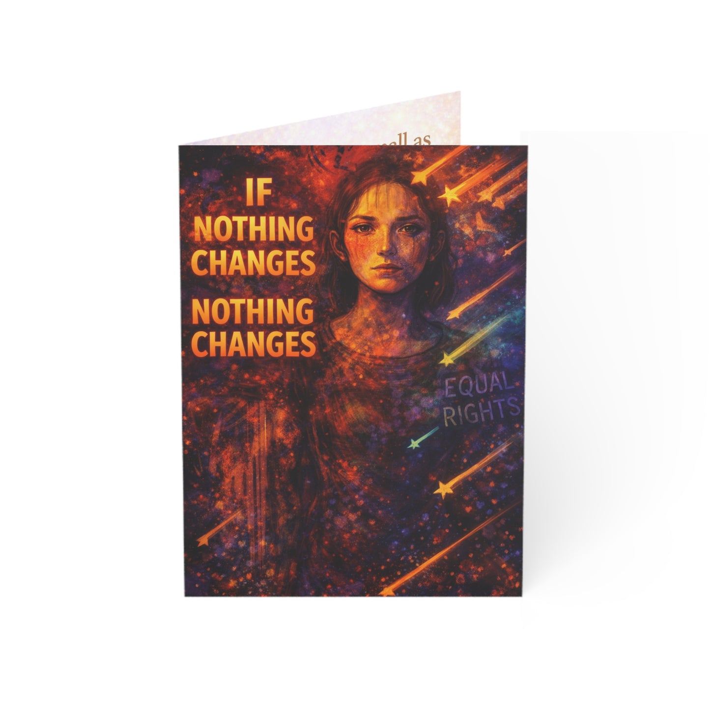 Greeting Cards — Rainbow 'Cardsward' & 'If Nothing Changes Nothing Changes' Equality Art Cards (1/10/30/50 pcs)