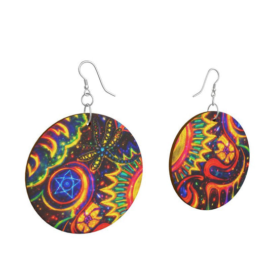 Dragon Star Organic Shape Earings