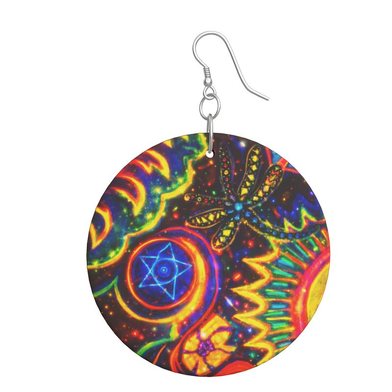 Dragon Star Organic Shape Earings