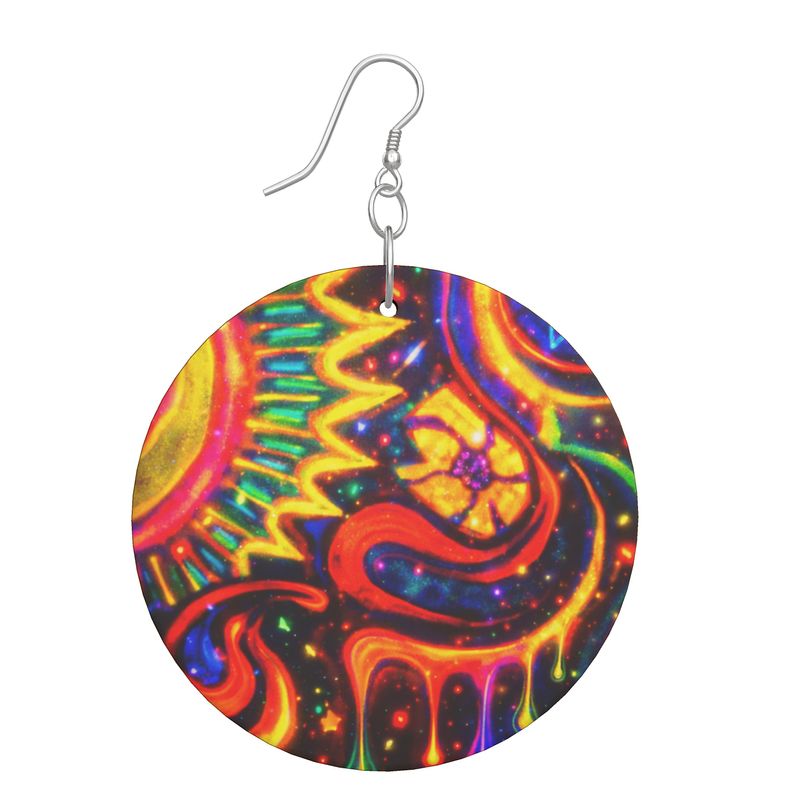 Dragon Star Organic Shape Earings