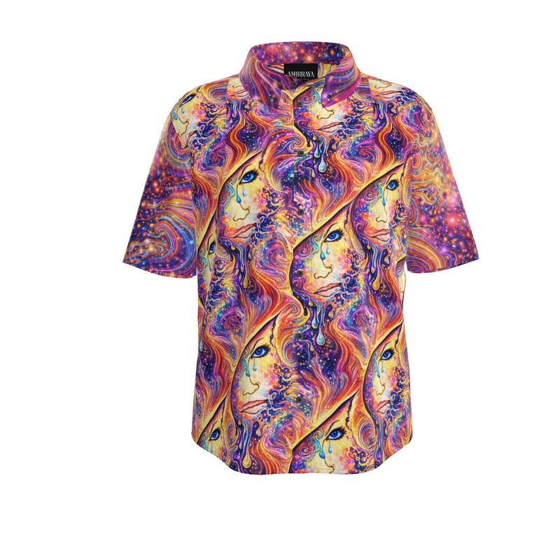 Tears of The Infinite Mens Silk Short Sleeve Shirt
