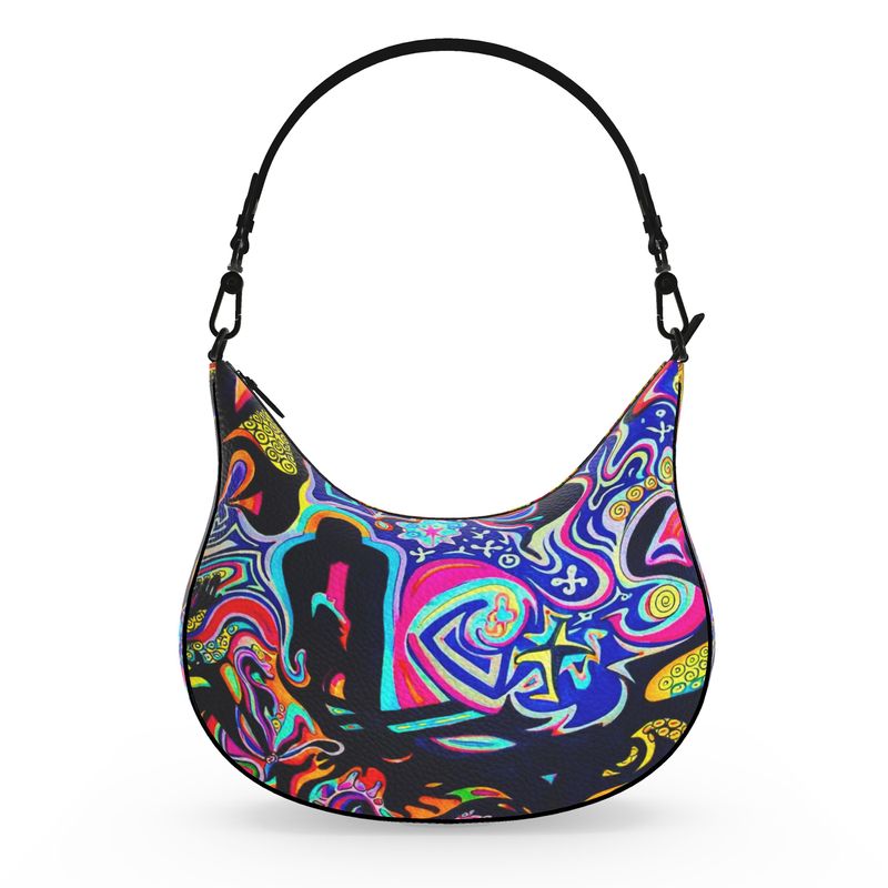 Pulse of The Unseen Curve Hobo Bag