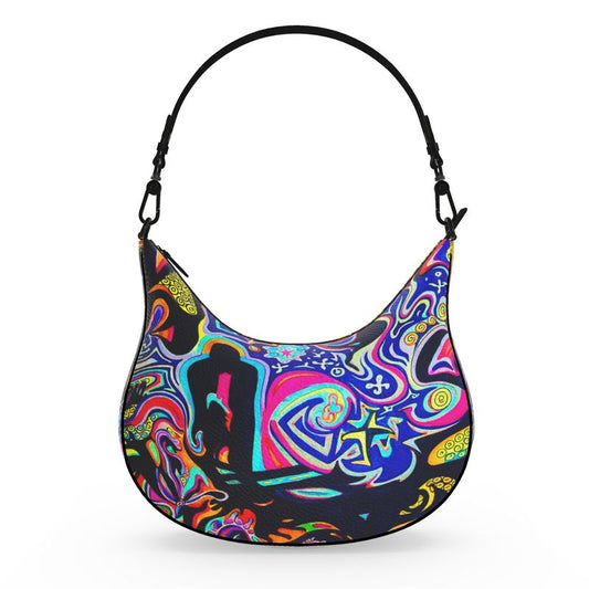 Pulse of The Unseen Curve Hobo Bag