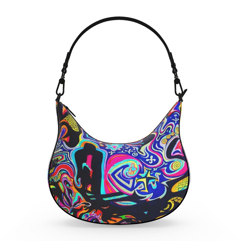Pulse of The Unseen Curve Hobo Bag