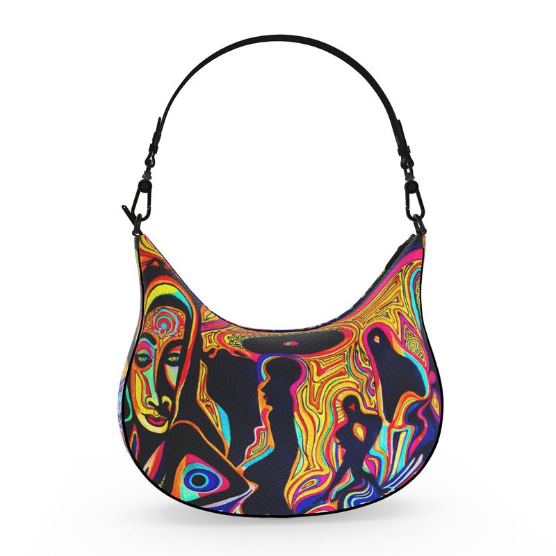 Pulse of The Unseen Curve Hobo Bag