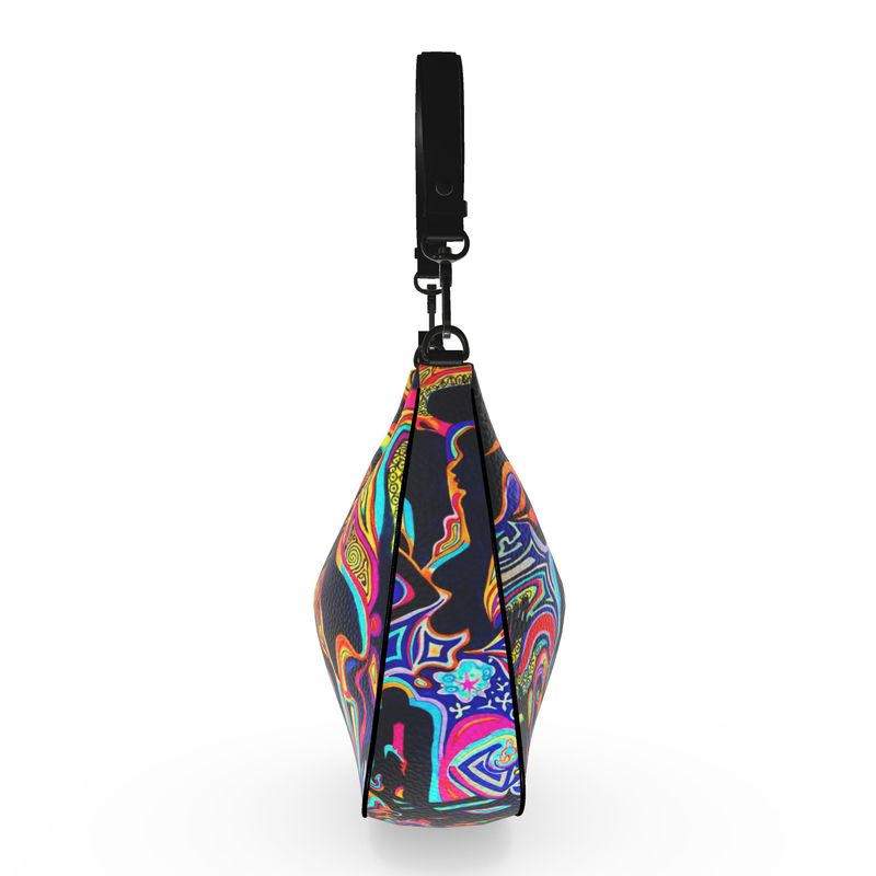 Pulse of The Unseen Curve Hobo Bag