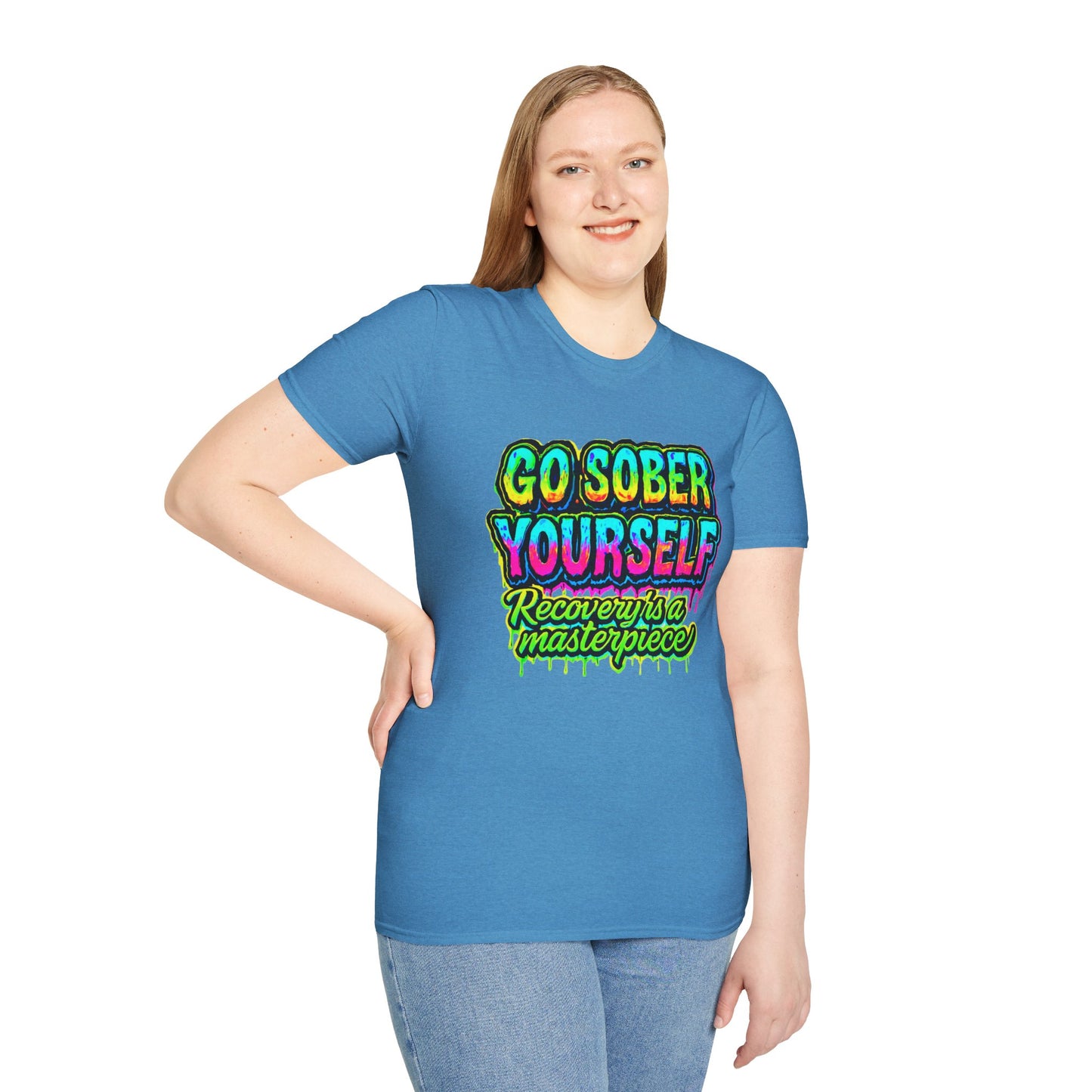 Go Sober Yourself Tee "Recovery Is a Masterpiece"