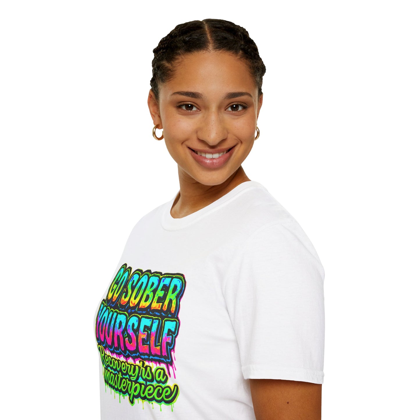 Go Sober Yourself Tee "Recovery Is a Masterpiece"
