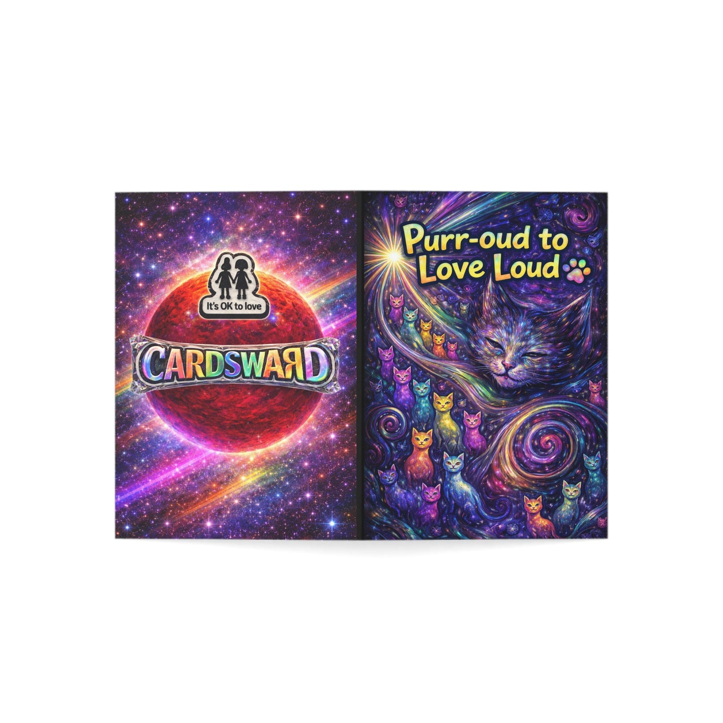 "Purr-oud to Love Loud"Art Card