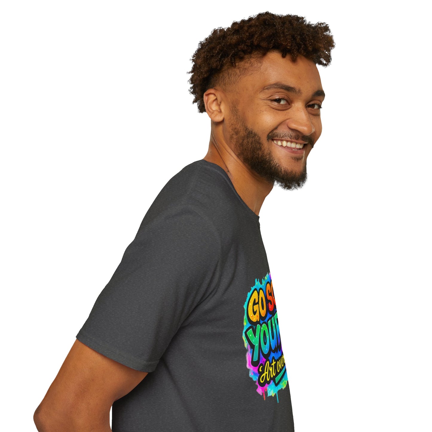 Go Sober Yourself Tee ("Art over addiction")
