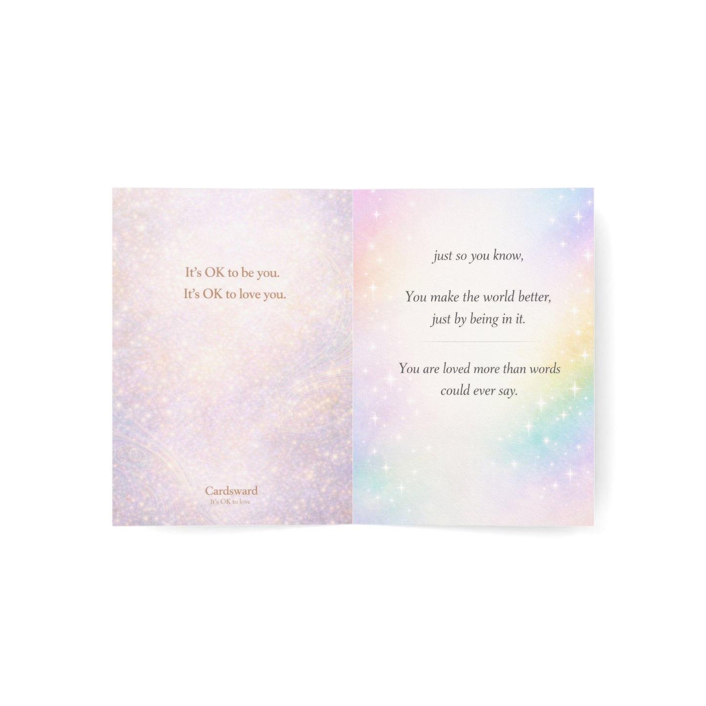 "It's OK to Love and All GOoD" Art Card