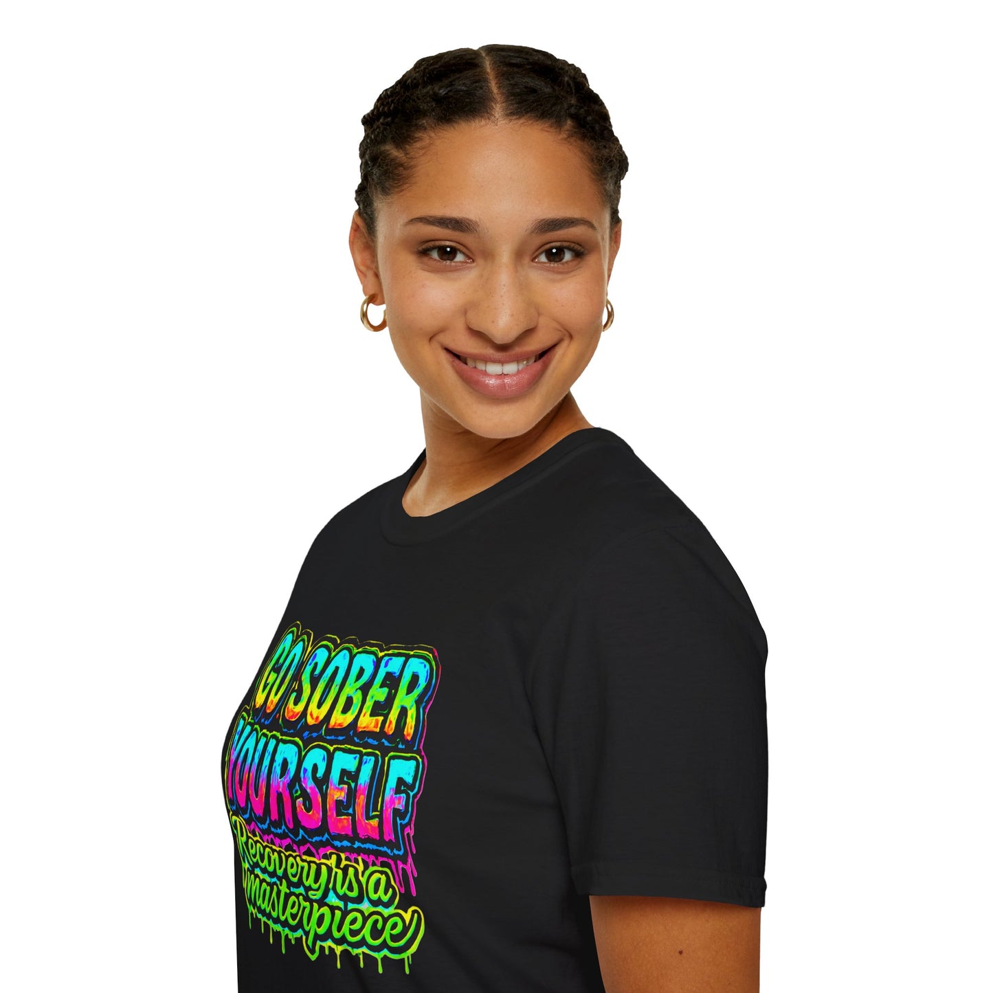 Go Sober Yourself Tee "Recovery Is a Masterpiece"