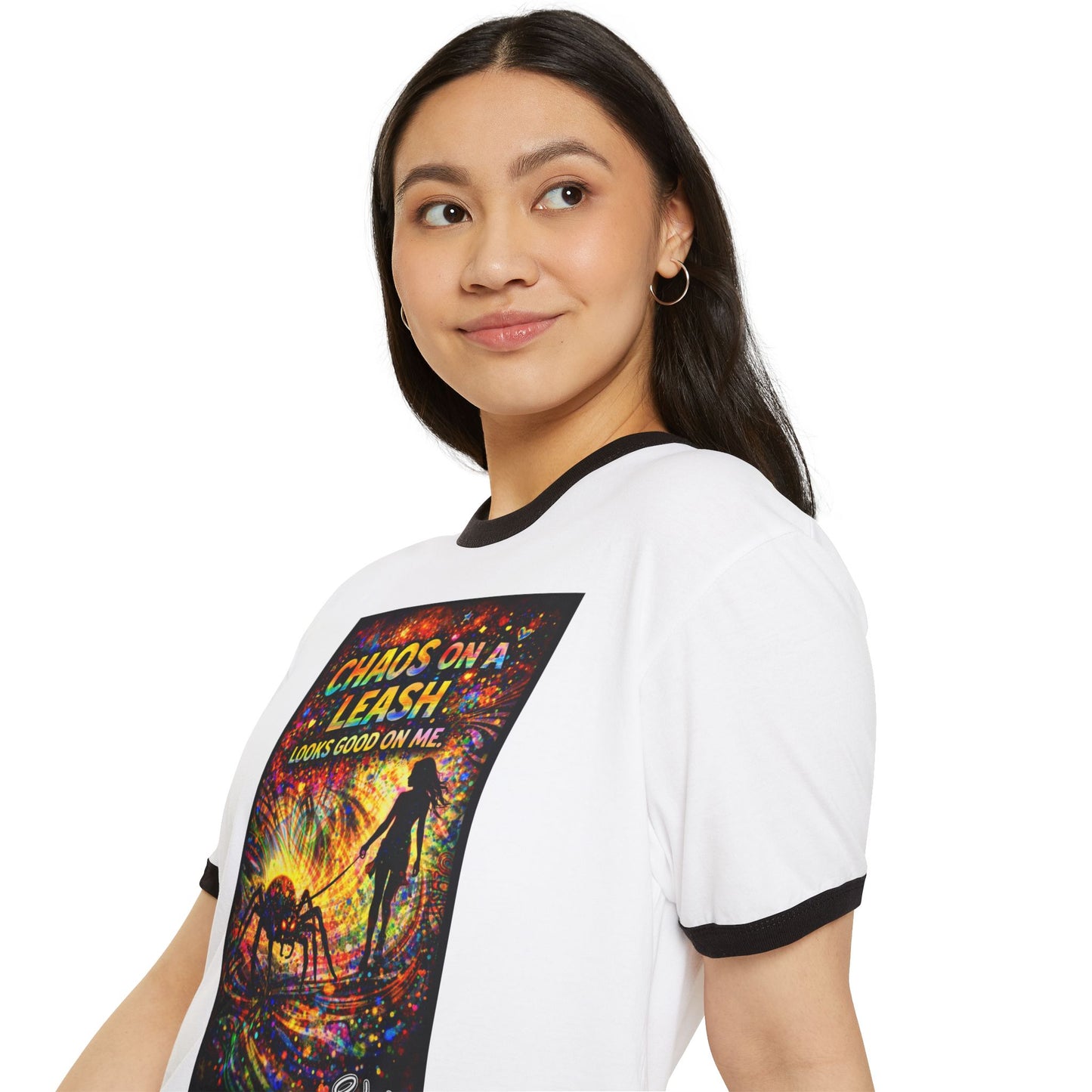 Chaos on a Leash Ringer Tee